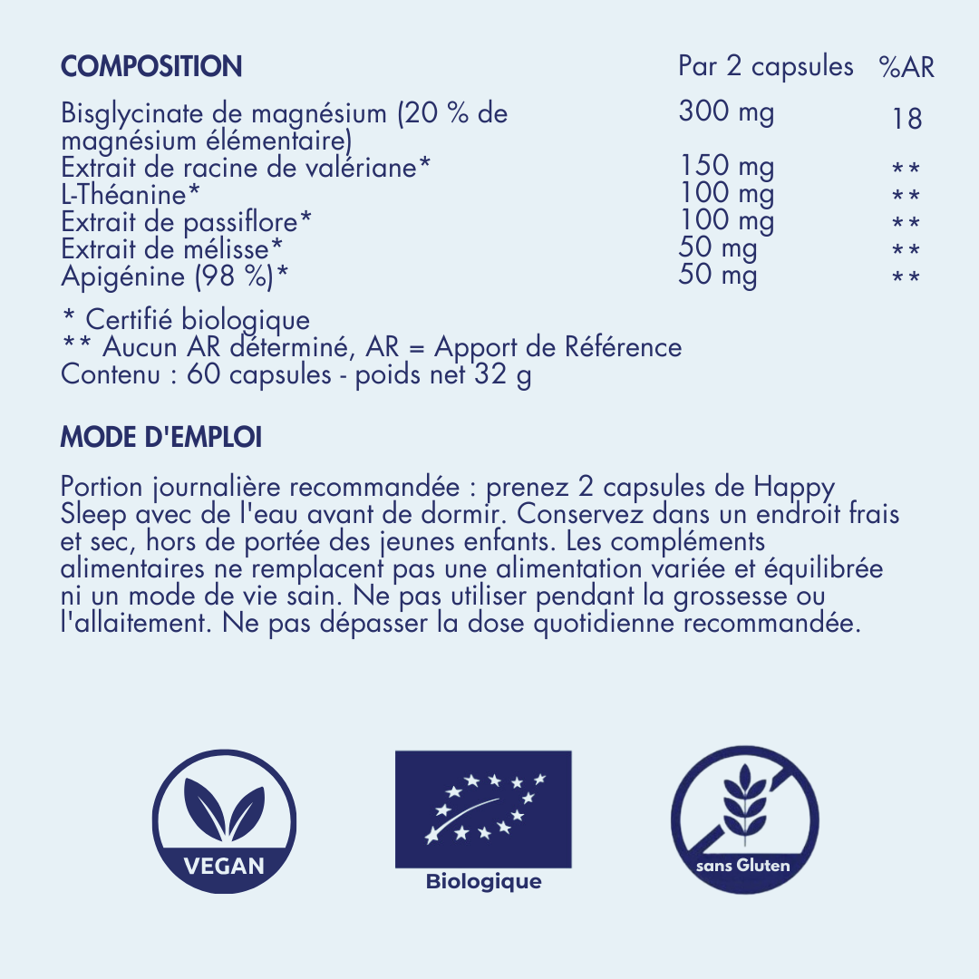 Happy Sleep - Formula Premium Sommeil &amp; Relaxation