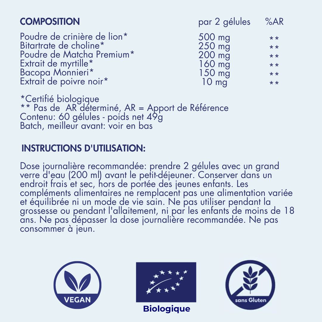 Happy Brain – Nootropique Premium-Nahrungsergänzungsmittel